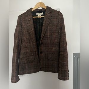 H&M brown plaid blazer - Size 8